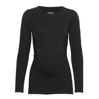 Classic Long-Sleeved Top T-shirts & Tops Long-sleeved Musta Boob
