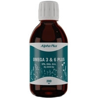 Omega 3 & 6 Plus 200 ml, Alpha Plus