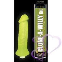 Clone a Willy Kit, Glow in the Dark - Pimeässä hohtava pippelin kloonaus-paketti, Clone A Willy