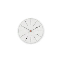 Arne Jacobsen Bankers seinäkello 16 cm, valkoinen, Rosendahl Timepieces